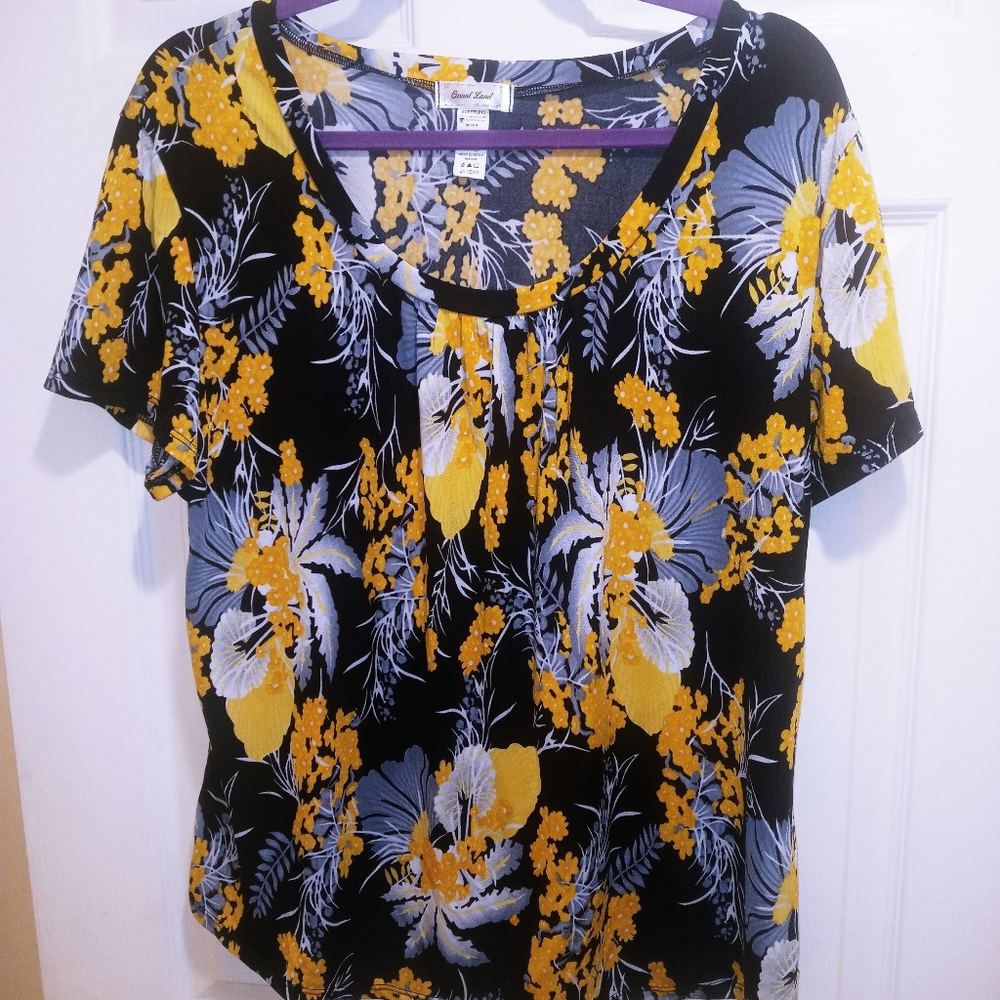 Casual Land Flower Blouse size 3x